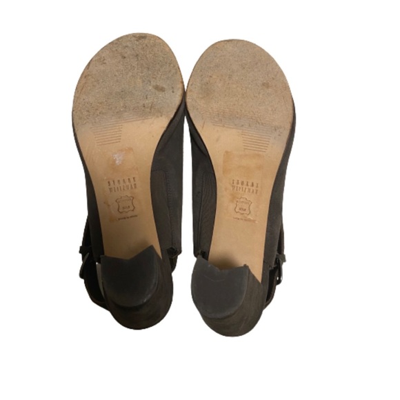 Stuart Weitzman suede studded accents sling back sandals size 9 #SW06989 - Picture 5 of 6